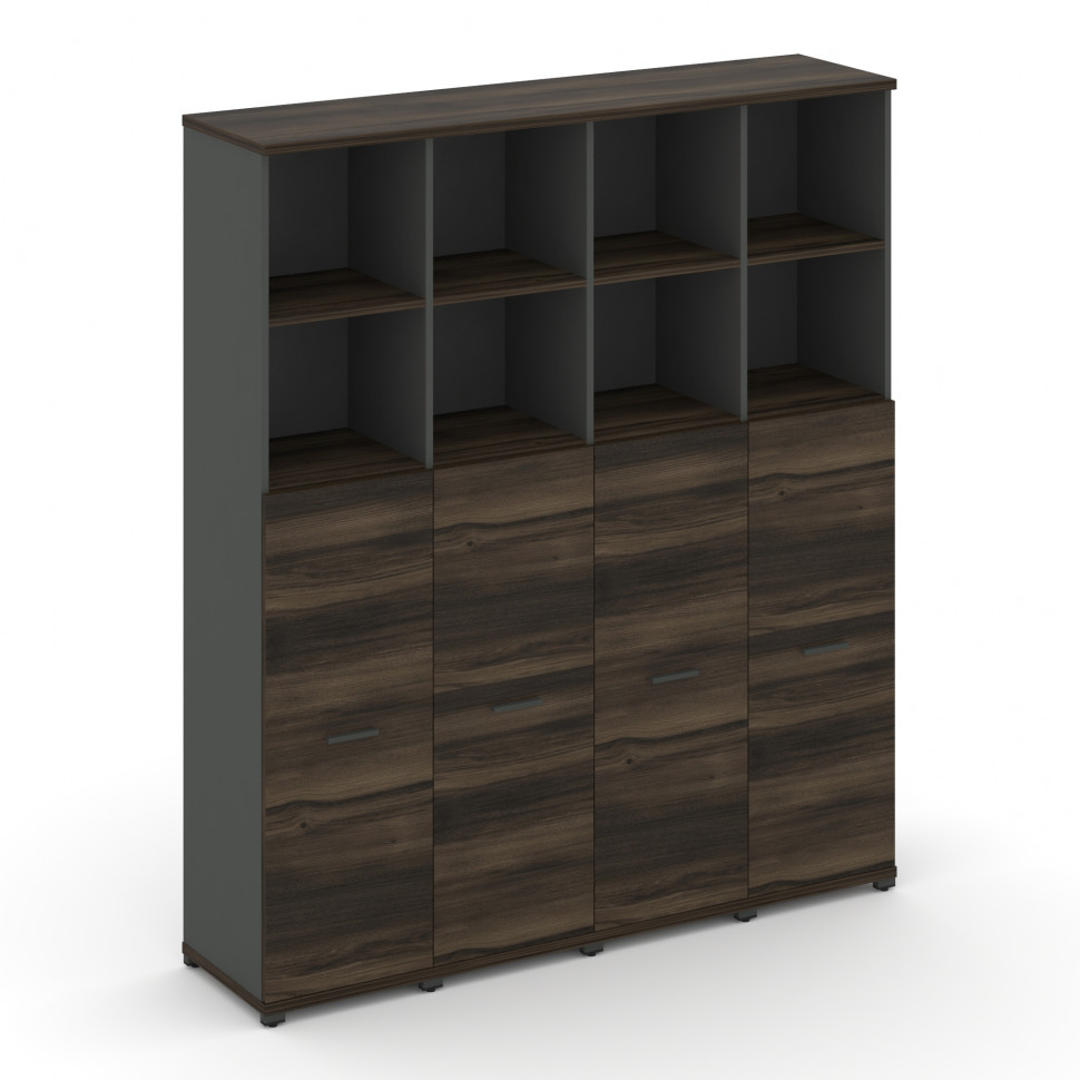 Concept Шкаф 4 узкие секции, 5 ниш CN.STU-544 A Дуб Мали/Антрацит/Металл Антрацит 1668*420*1922 Concept Шкаф 4 узкие секции, 5 ниш CN.STU-544 A Дуб Мали/Антрацит/Металл Антрацит 1668*420*1922