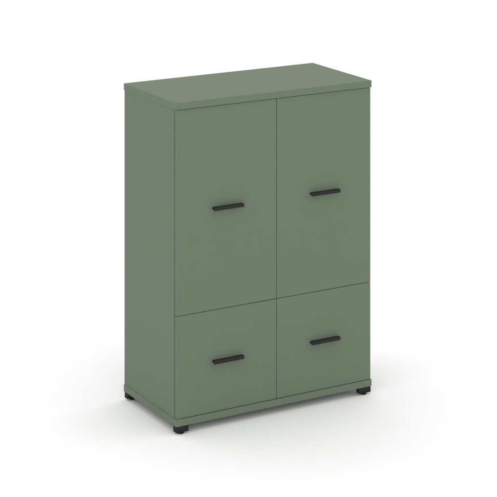 Concept Шкаф 1 широкая секция, 3 ниши CN.STS-312 B Кобо/Металл Черный 836*420*1186