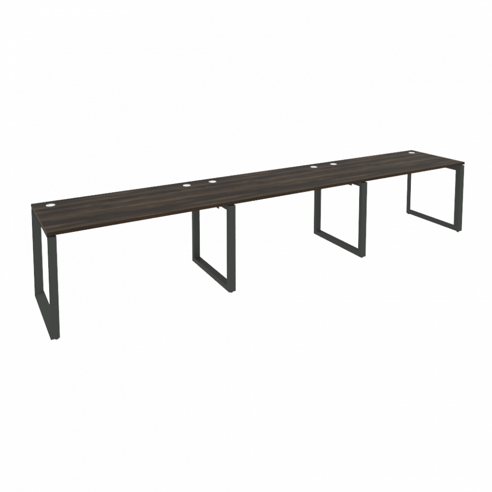 Onix Рабочая станция на О-образном м/к O.MO-RS-3.3.7 Дуб Мали/Металл Антрацит 4140*720*750