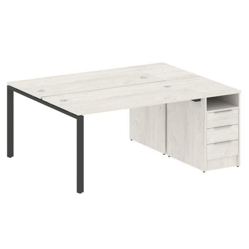 Metal System Рабочая станция с тумбой на П-образном м/к БП.РС-СТП-2.3 Дуб Наварра/Металл Антрацит 18 Metal System Рабочая станция с тумбой на П-образном м/к БП.РС-СТП-2.3 Дуб Наварра/Металл Антрацит 18