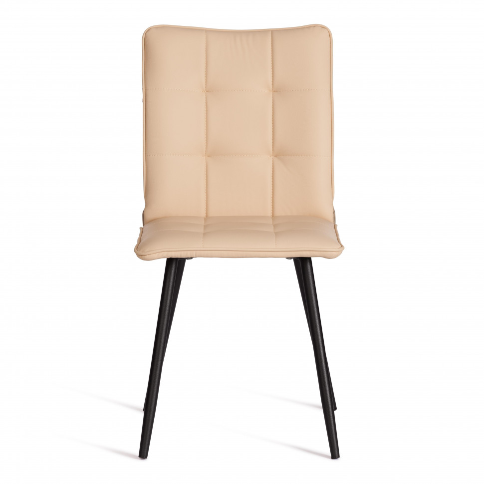 Стул обеденный Bari LT, экокожа, бежевая, 41х55х89 см