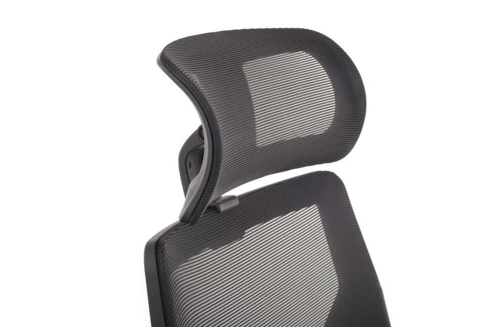 Кресло OLIVER W-203AC Чёрный пластик/Чёрная сетка 64-64-115*123