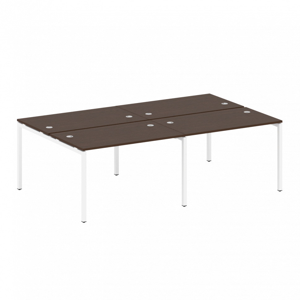 Metal System Quattro Рабочая станция на 4 места на П-образном м/к 40БП.СМ-4.2 Венге Цаво/Металл Белы Metal System Quattro Рабочая станция на 4 места на П-образном м/к 40БП.СМ-4.2 Венге Цаво/Металл Белы