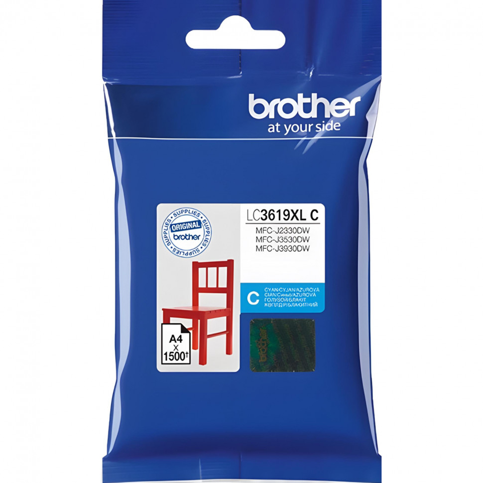 Картридж струйный Brother LC3619XLC гол.пов.емк. для MFCJ3530DW/3930DW