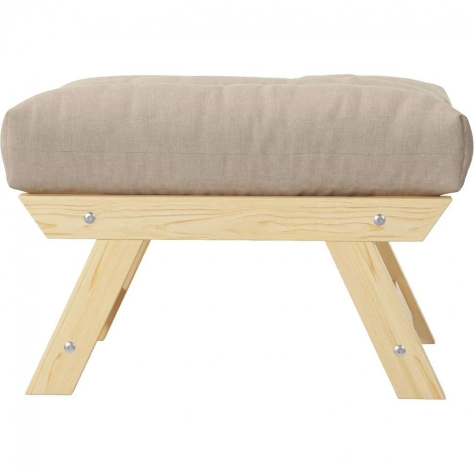 Пуф SAL_0MX_ЕВРОПА 66х50х46, тк. Рогожка Шифт бежевый