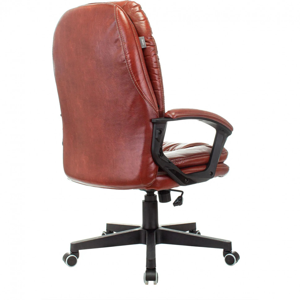 Кресло VB_Бюрократ CH-868N коричневый  эко.кожа крестов. пластик