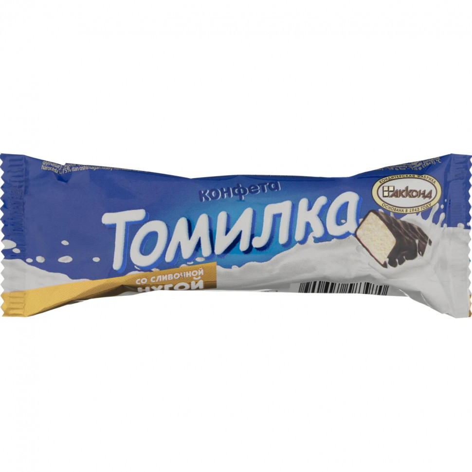 Шоколадный батончик Акконд Томилка со сливочной нугой, 30гх22шт/уп