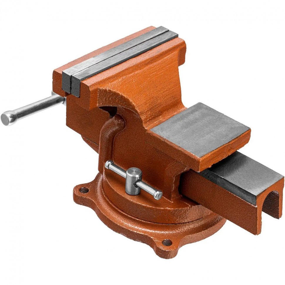 Тиски слесарные, 125 мм, поворотные, с наковальней Sparta 186255