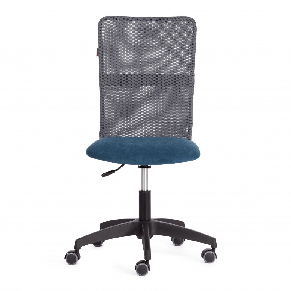 Кресло START флок/ткань, синий/серый, 32/W-12