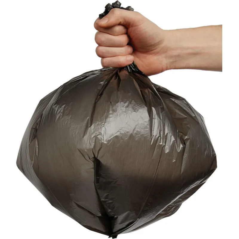 Мешки для мусора ПНД 20л 10мкм 30шт/рул черные 42,5х49,5см_СПБ