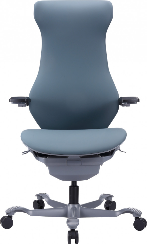 Эргономичное кресло Everprof Atom Grey (Атом Грэй) Экокожа Серый