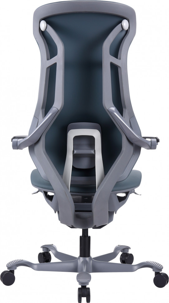 Эргономичное кресло Everprof Atom Grey (Атом Грэй) Экокожа Серый