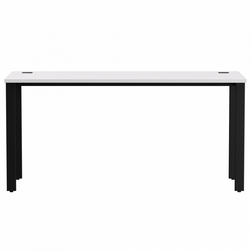 Стол прямой Everprof EVO (ЭВО) на металлокаркасе 1580х670х755 мм Белый/Черный