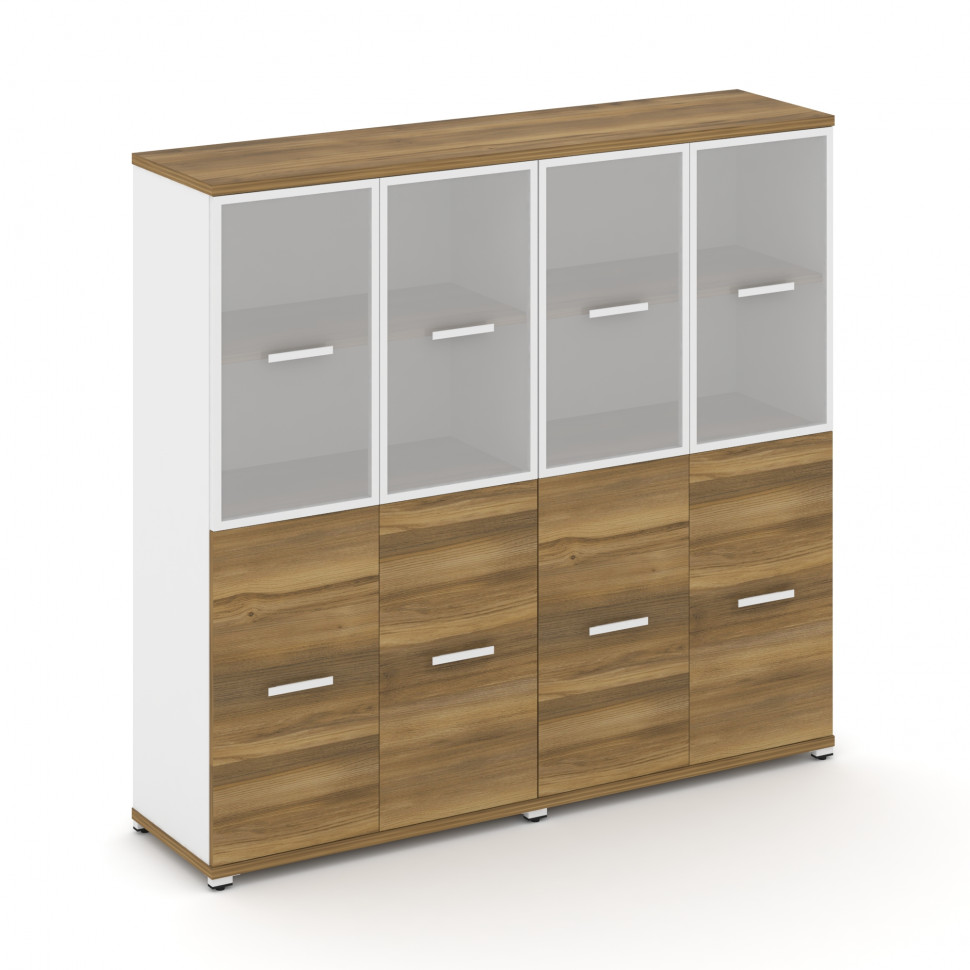 Concept Шкаф 2 широкие секции, 4 ниши CN.STS-422 RMW W Сандал Янтарный/Белый Бриллиант/Металл Белый/ Concept Шкаф 2 широкие секции, 4 ниши CN.STS-422 RMW W Сандал Янтарный/Белый Бриллиант/Металл Белый/