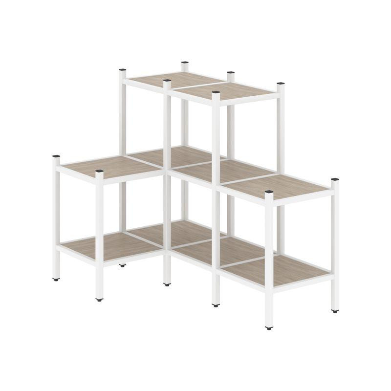 Loft Угловой внутренний стеллаж VR.L-37 Дуб Аттик/Металл Белый 862*1278*1047 Loft Угловой внутренний стеллаж VR.L-37 Дуб Аттик/Металл Белый 862*1278*1047