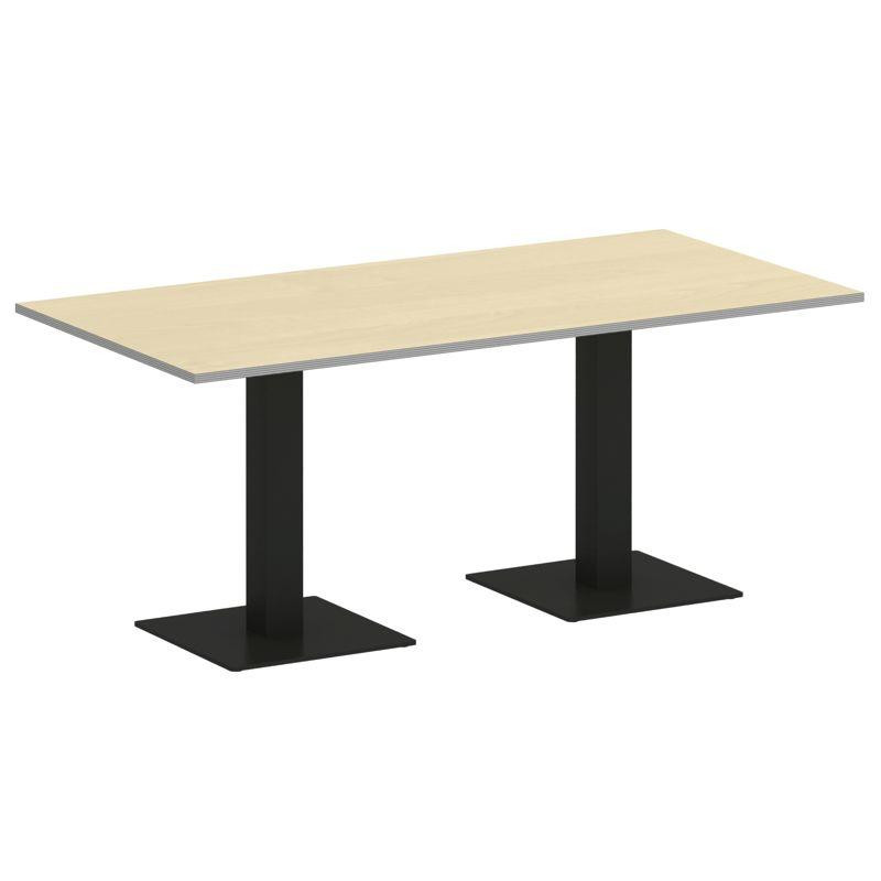 Riva Стол прямоугольный А.СПРГ-4 Клен Металлик New/Металл Черный 1800*900*750