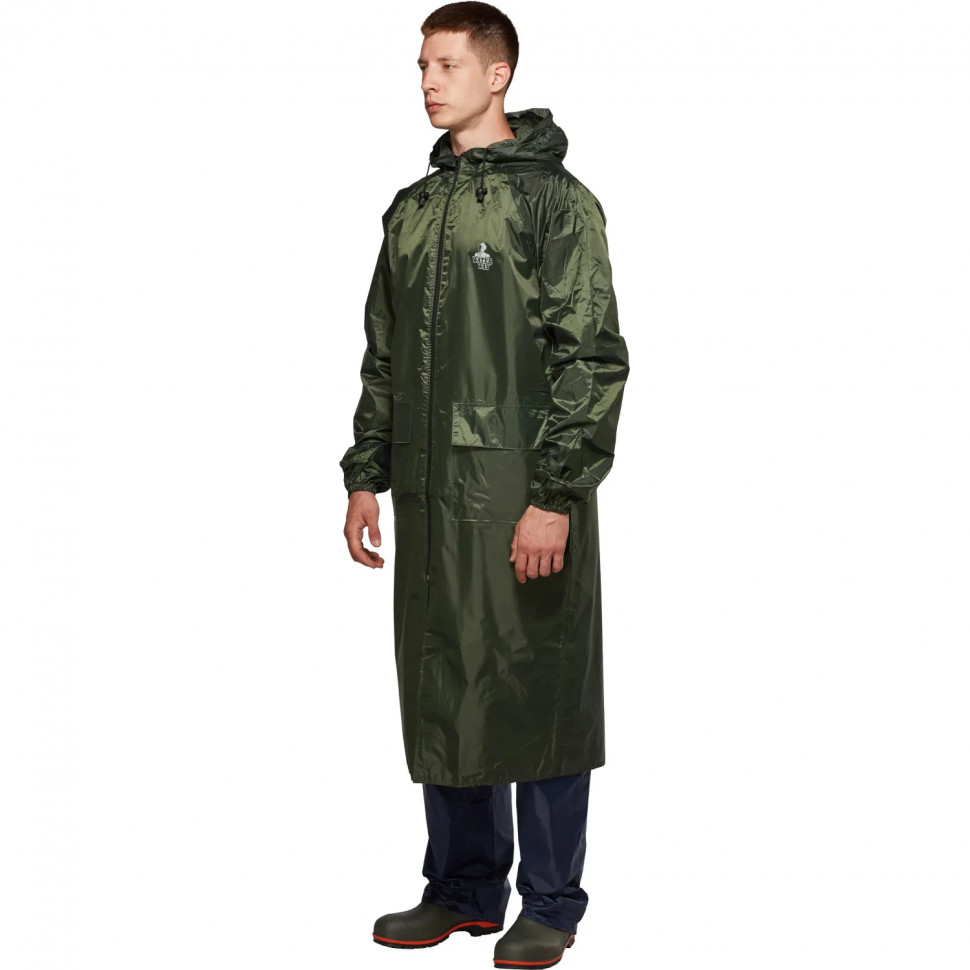 Плащ влагозащитный Тайфун зеленый 52-54/170-176