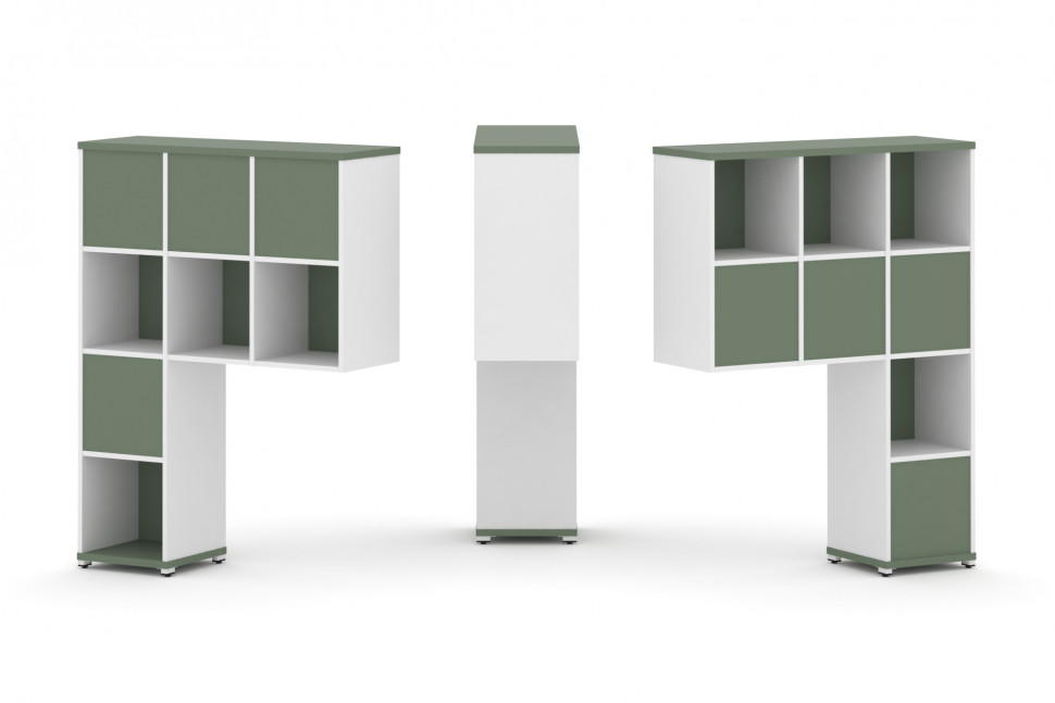 Concept Надставка высокая CN.DNV-005 Кобо/Белый Бриллиант/Металл Белый 1099*350*1486