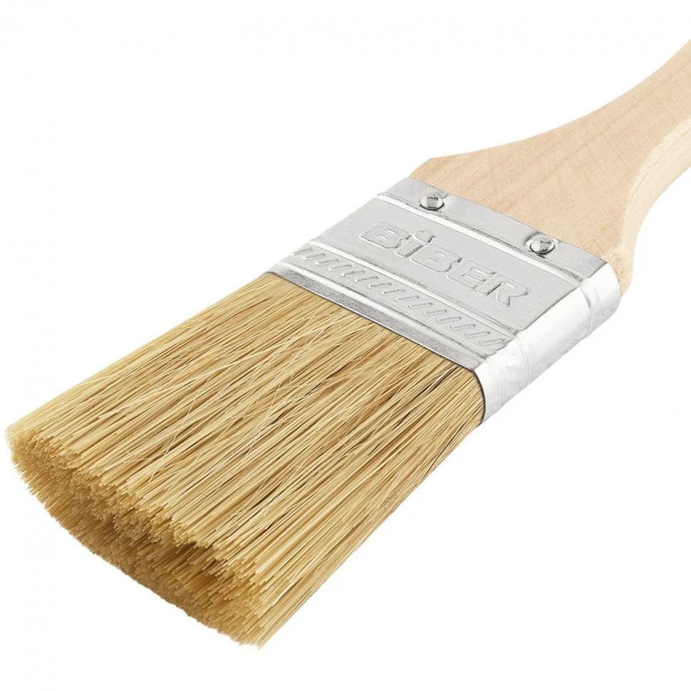 Кисть флейцевая БИБЕР 31002 ЭКО натуральная щетина, 38 мм СПб