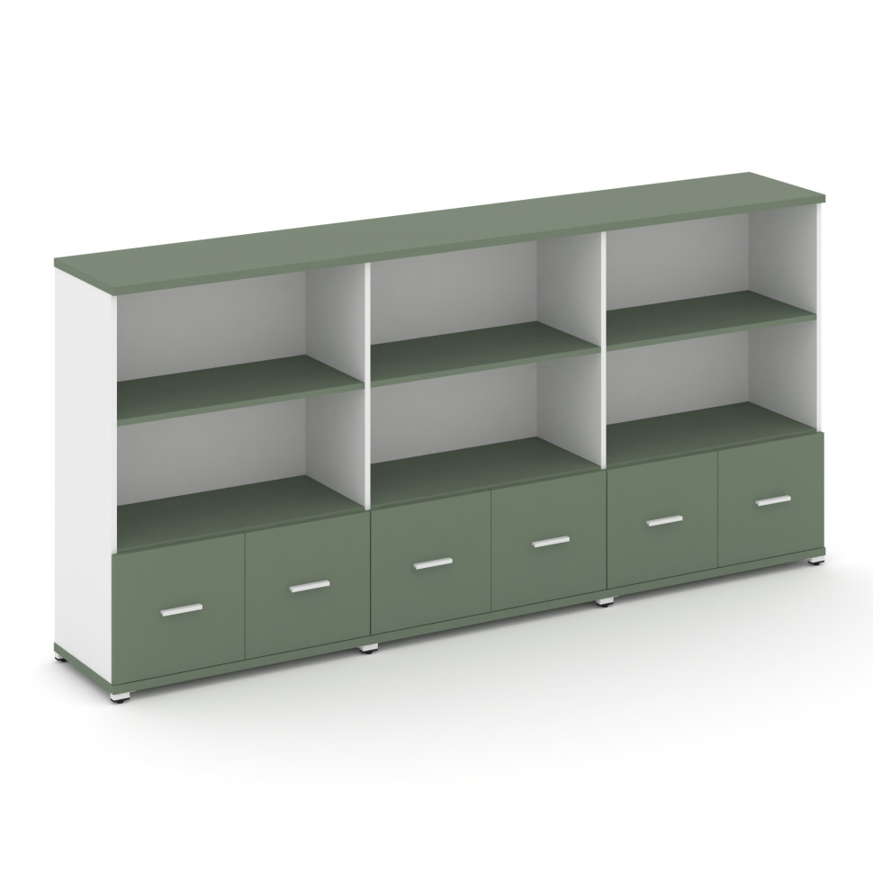 Concept Шкаф 3 широкие секции, 3 ниши CN.STS-331 W Кобо/Белый Бриллиант/Металл Белый 2500*420*1186 Concept Шкаф 3 широкие секции, 3 ниши CN.STS-331 W Кобо/Белый Бриллиант/Металл Белый 2500*420*1186