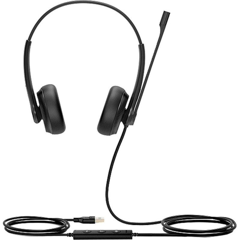 Гарнитура головная Yealink UH34 Dual UC Дуо, Проводная, HD звук, USB, шт