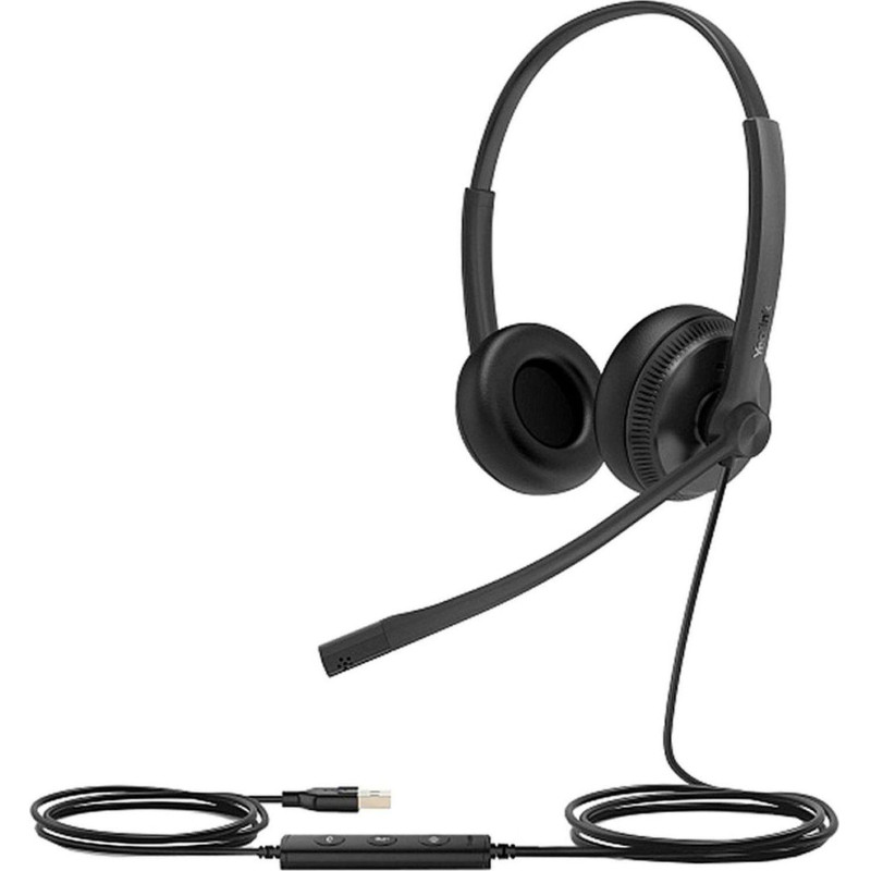 Гарнитура головная Yealink UH34 Dual UC Дуо, Проводная, HD звук, USB, шт