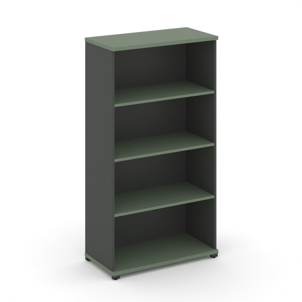 Concept Стеллаж 1 широкая секция, 4 ниши CN.STS-410 Кобо/Антрацит/Металл Антрацит 836*420*1554