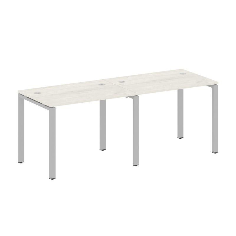 Metal System Рабочая станция на 2 места на П-образном м/к БП.СМ-2.1 Дуб Наварра/Металл Серый 2000*72 Metal System Рабочая станция на 2 места на П-образном м/к БП.СМ-2.1 Дуб Наварра/Металл Серый 2000*72