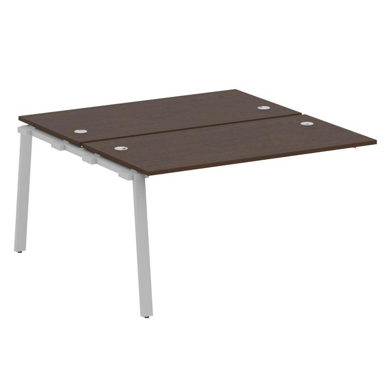 Metal System Проходной элемент рабочей станции на А-образном м/к БА.ПРС-СП-2.3 Венге Цаво/Металл Сер