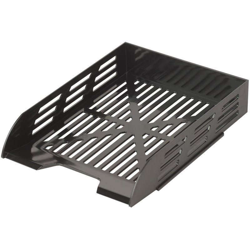 Лоток горизонтальный для бумаг Attache 3шт/наб на металл стерж черный