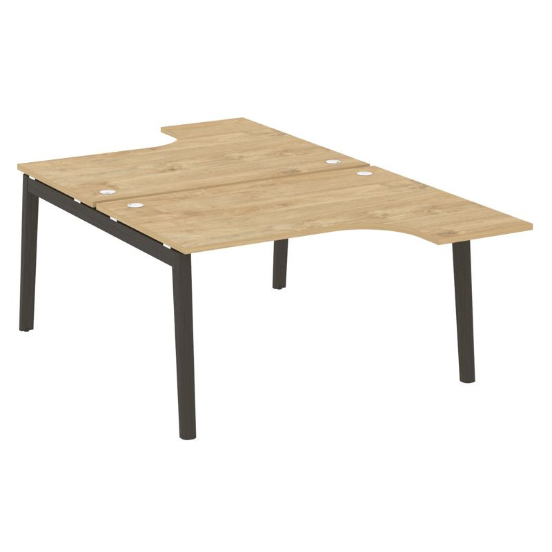 Onix Wood Рабочая станция OW.D.SA-3 Тиквуд Светлый/Дуб Темный/Металл Антрацит 1380*2395*750 (1635/46