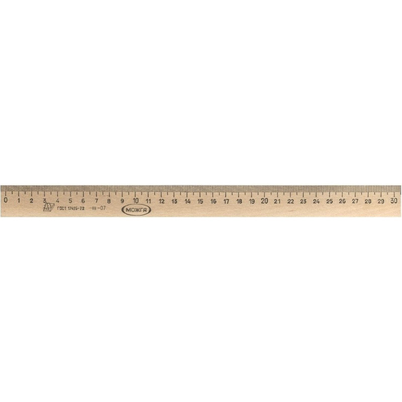 Линейка деревянная 30см,ЛП-300,С-07