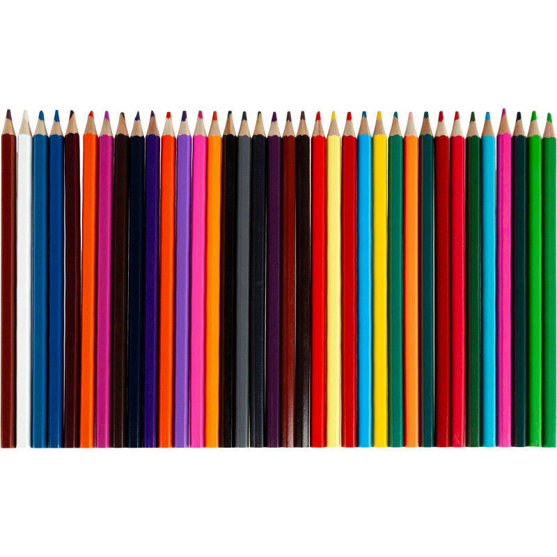Карандаши цветные 36 цв 6-гран №1School ColorPics в наборе