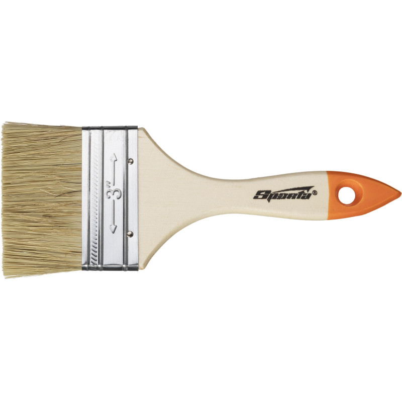 Кисть плоская Slimline 75 мм,натуральная щетина,дерев.ручка//Sparta(824405)