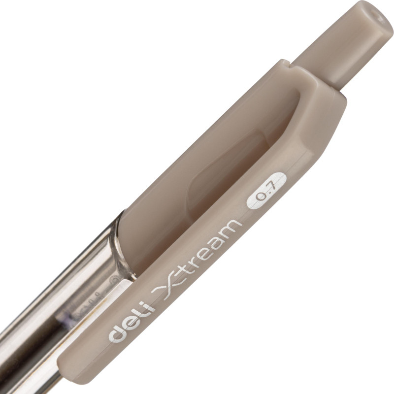 Ручка шариковая автомат. Deli X-tream, д.ш.0,7мм, лин 0,4,р/манж,черн