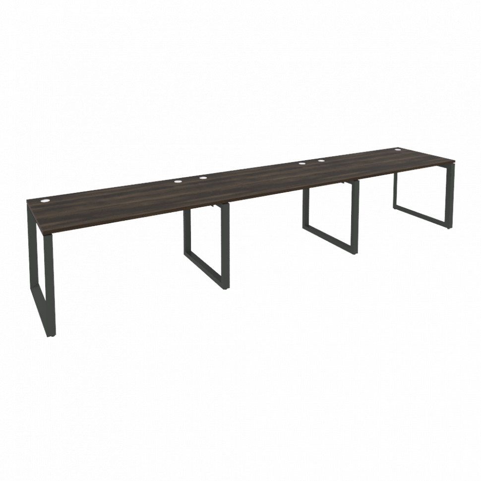 Onix Рабочая станция на О-образном м/к O.MO-RS-3.3.8 Дуб Мали/Металл Антрацит 4140*800*750