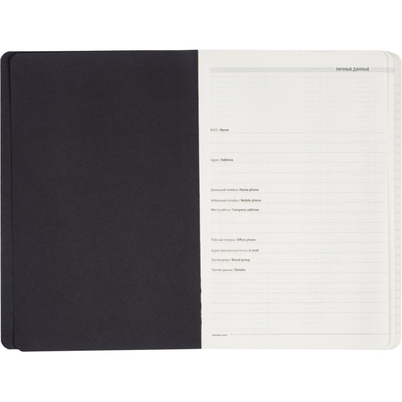 Ежедневник недатированный А5 140 х 210 мм Megapolis Flex син 272 стр.3-531