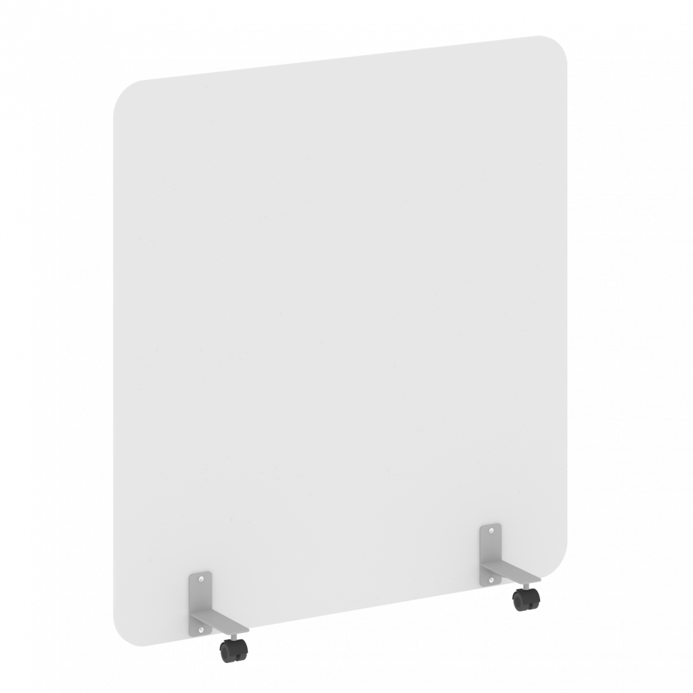 R-line Перегородка на металлических опорах, на роликах DP.R-140-150 Белый/Металл Серый 1400*18*1500