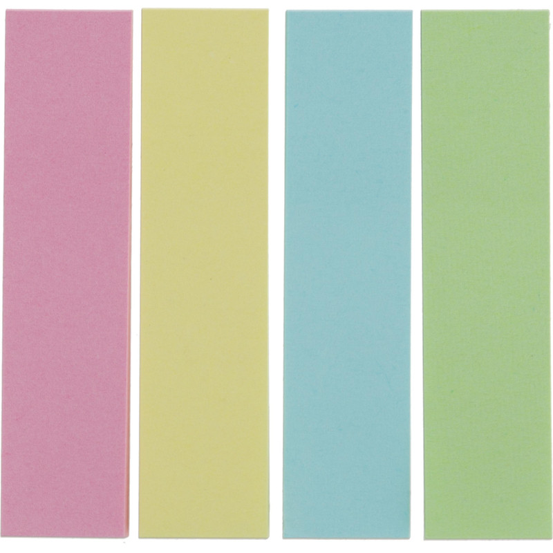 Клейкие закладки бумажные 4цв.по 25л. 12ммх50 Attache