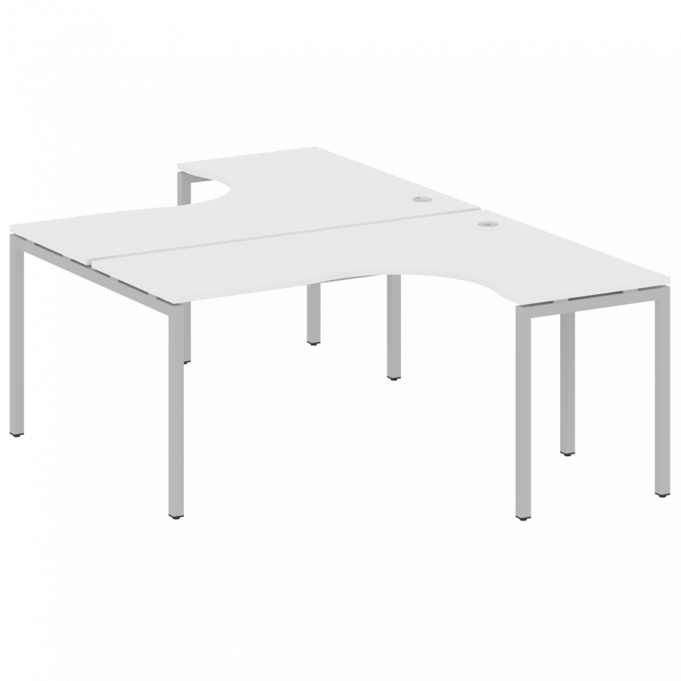 Metal System Quattro Рабочая станция криволинейная на П-образном м/к 40БП.РАС-СА-2.4 Белый/Металл Се Metal System Quattro Рабочая станция криволинейная на П-образном м/к 40БП.РАС-СА-2.4 Белый/Металл Се