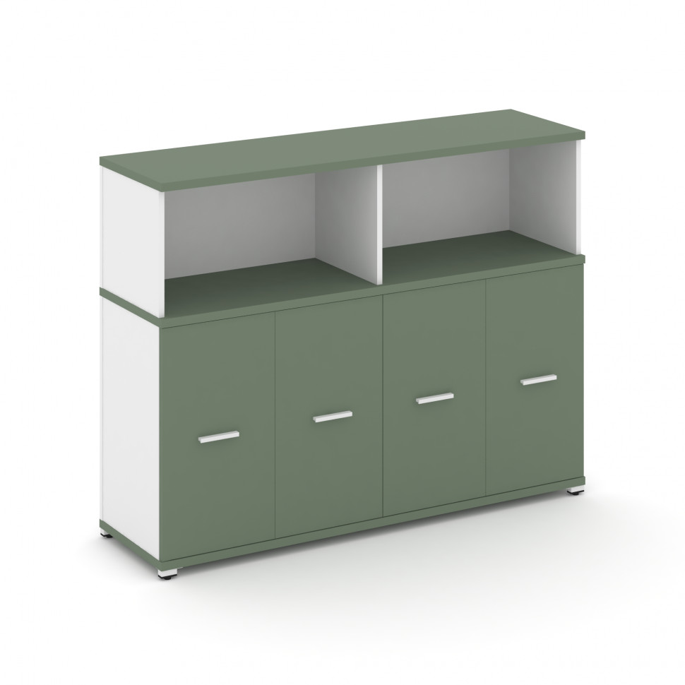 Concept Распаш. шкаф опорный/приставной с надставкой низ. CN.SOPR-007 W Кобо/Белый Бриллиант/Металл Concept Распаш. шкаф опорный/приставной с надставкой низ. CN.SOPR-007 W Кобо/Белый Бриллиант/Металл