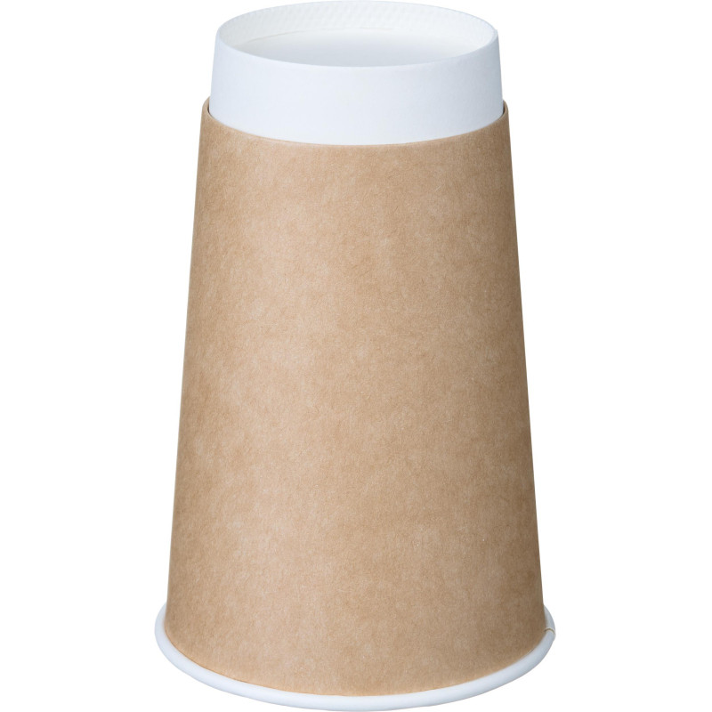 Стакан одноразовый бум двухслойный d-90мм 400мл коричневый (400шт/кор)