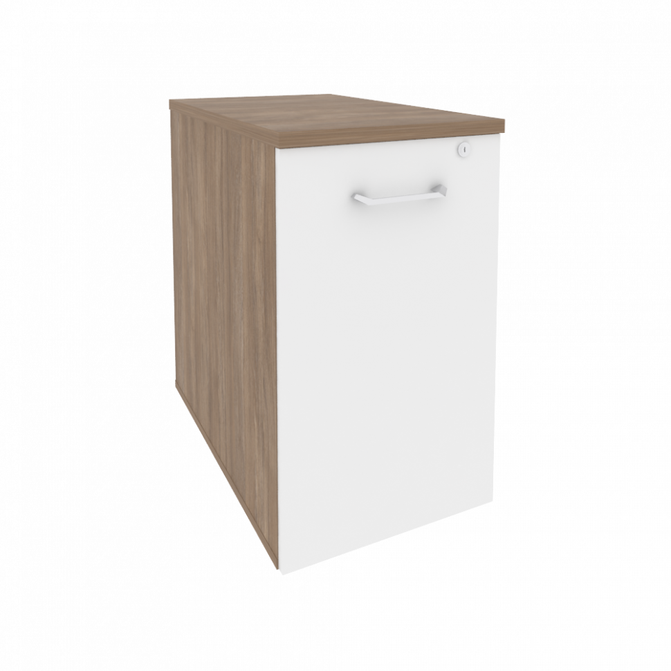 Onix Тумба низкая выдвижная приставная/опорная O.VTPO-1.7 Дуб Аризона/Белый Бриллиант 432*720*750