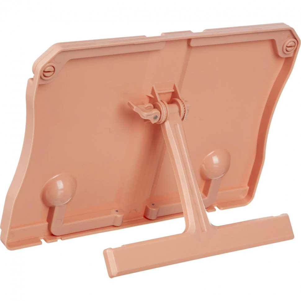 Подставка для книг регулир. наклон, пластик, розовая