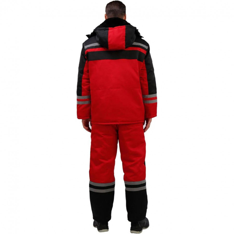 Костюм зимний муж з03-КПК крас/чер (р.44-46)158-164