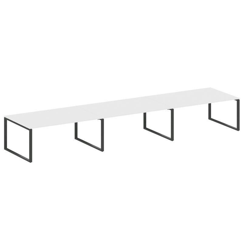 Metal System Переговорный стол (3 столешницы) на О-оразном м/к БО.ПРГ-3.5 Белый/Металл Антрацит 5400 Metal System Переговорный стол (3 столешницы) на О-оразном м/к БО.ПРГ-3.5 Белый/Металл Антрацит 5400