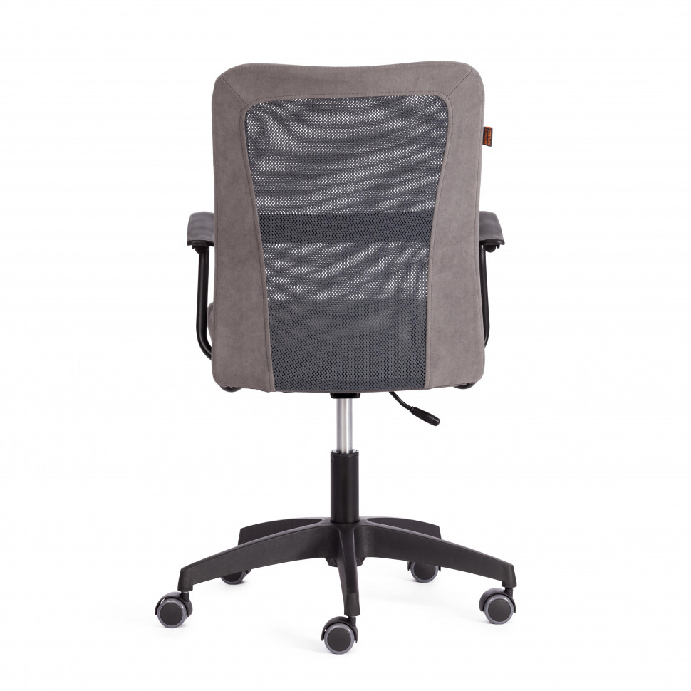 Кресло STAFF флок/ткань, серый, 29/W-12