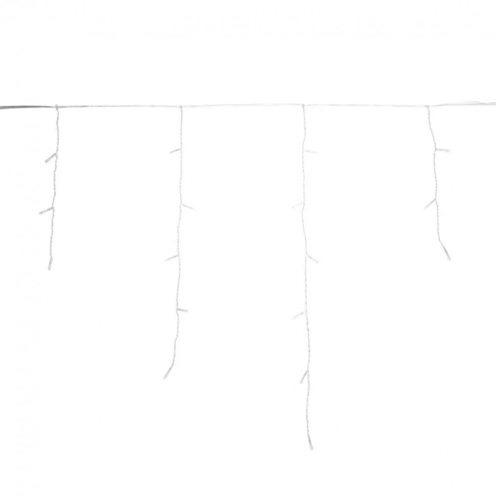 Гирлянда светодиодная АЙСИКЛ (бахрома) 5х0,6м, IP44, 112LED Теп бел 255-526
