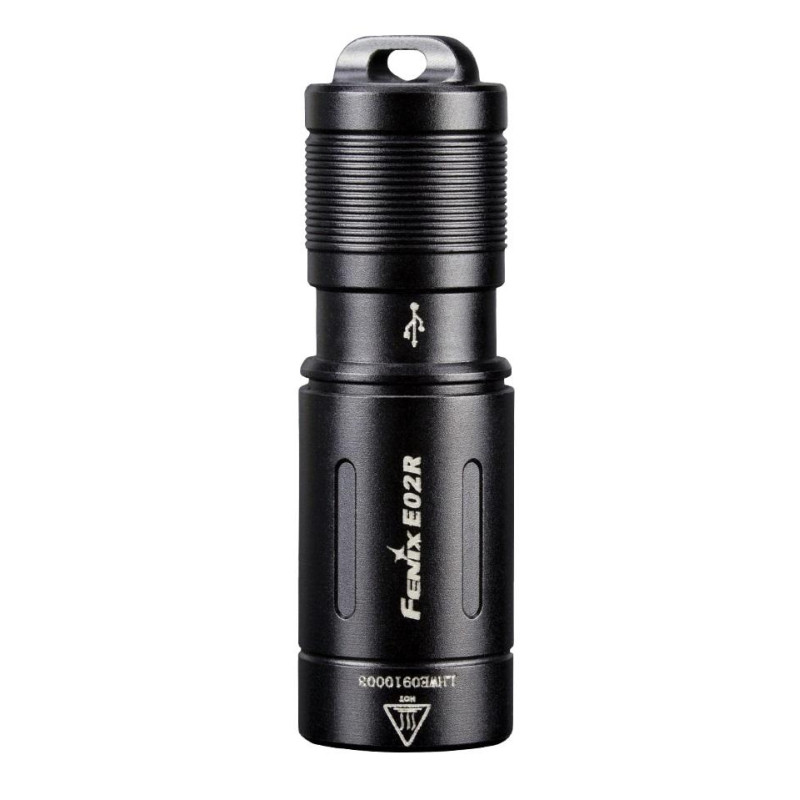 Фонарь Fenix E02R, черный, E02RBK