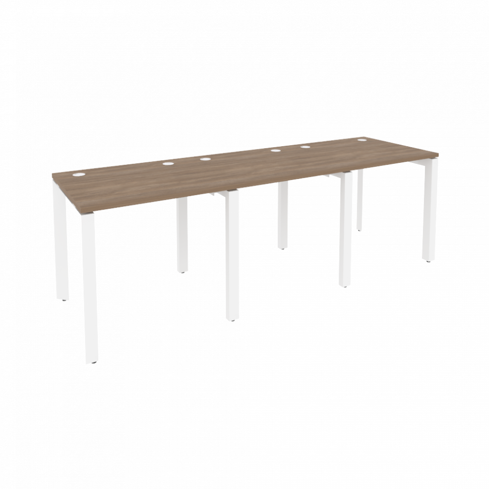 Onix Рабочая станция на П-образном м/к O.MP-RS-3.0.7 Дуб Аризона/Металл Белый 2340*720*750